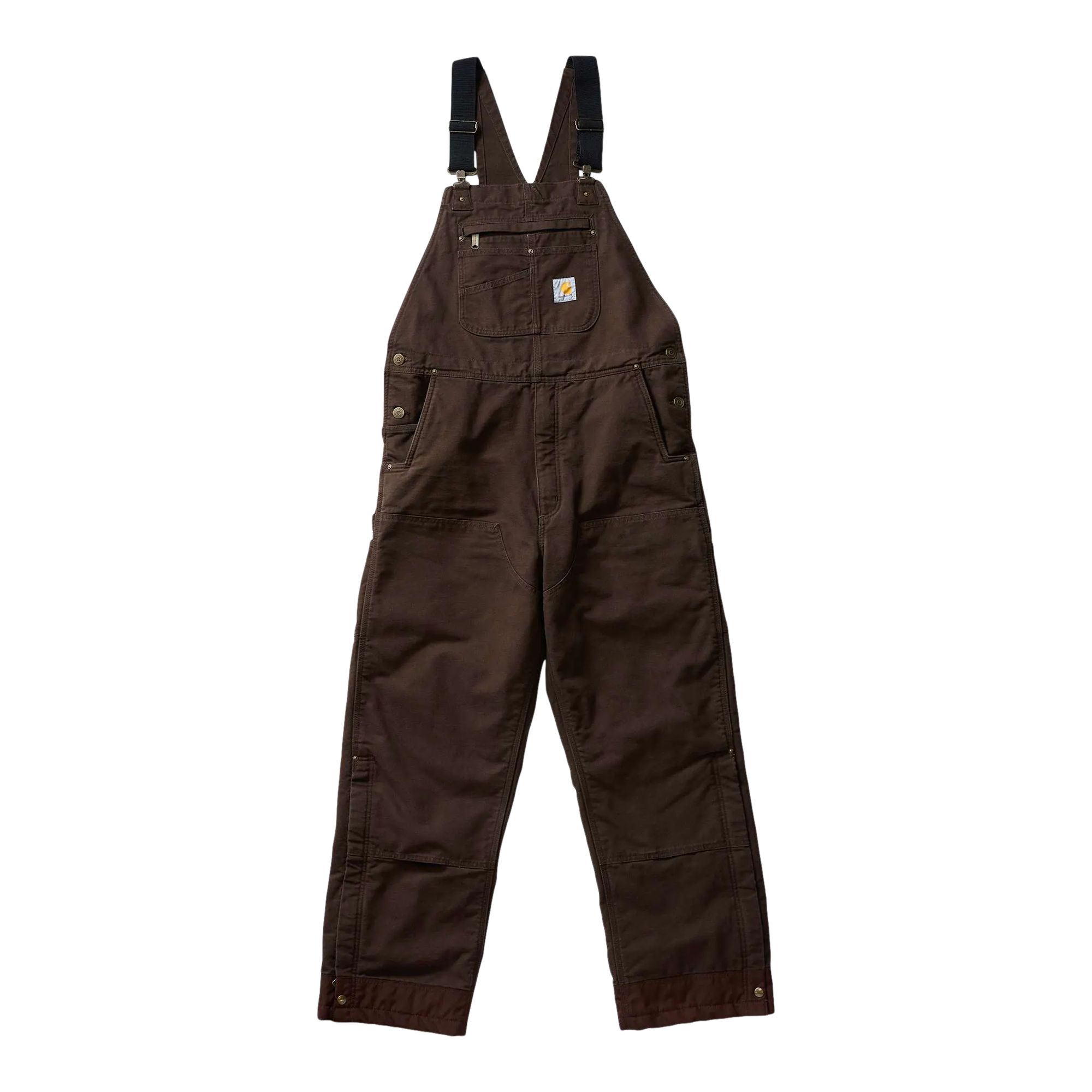 Carhartt Men's Washed Duck Insulated Bib Overall Pants