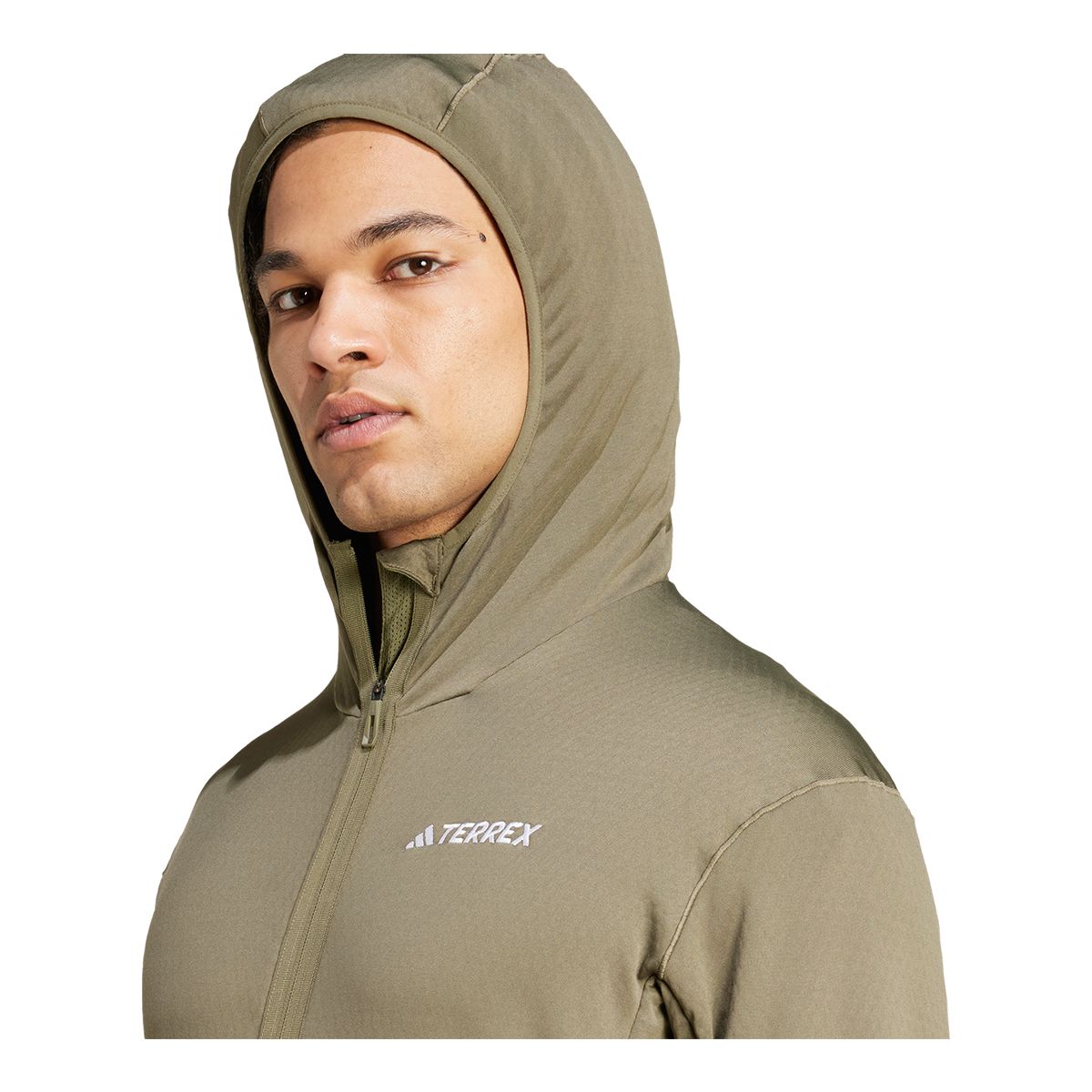 Adidas Men's Terrex Xperior Light Fleece Hooded Jacket
