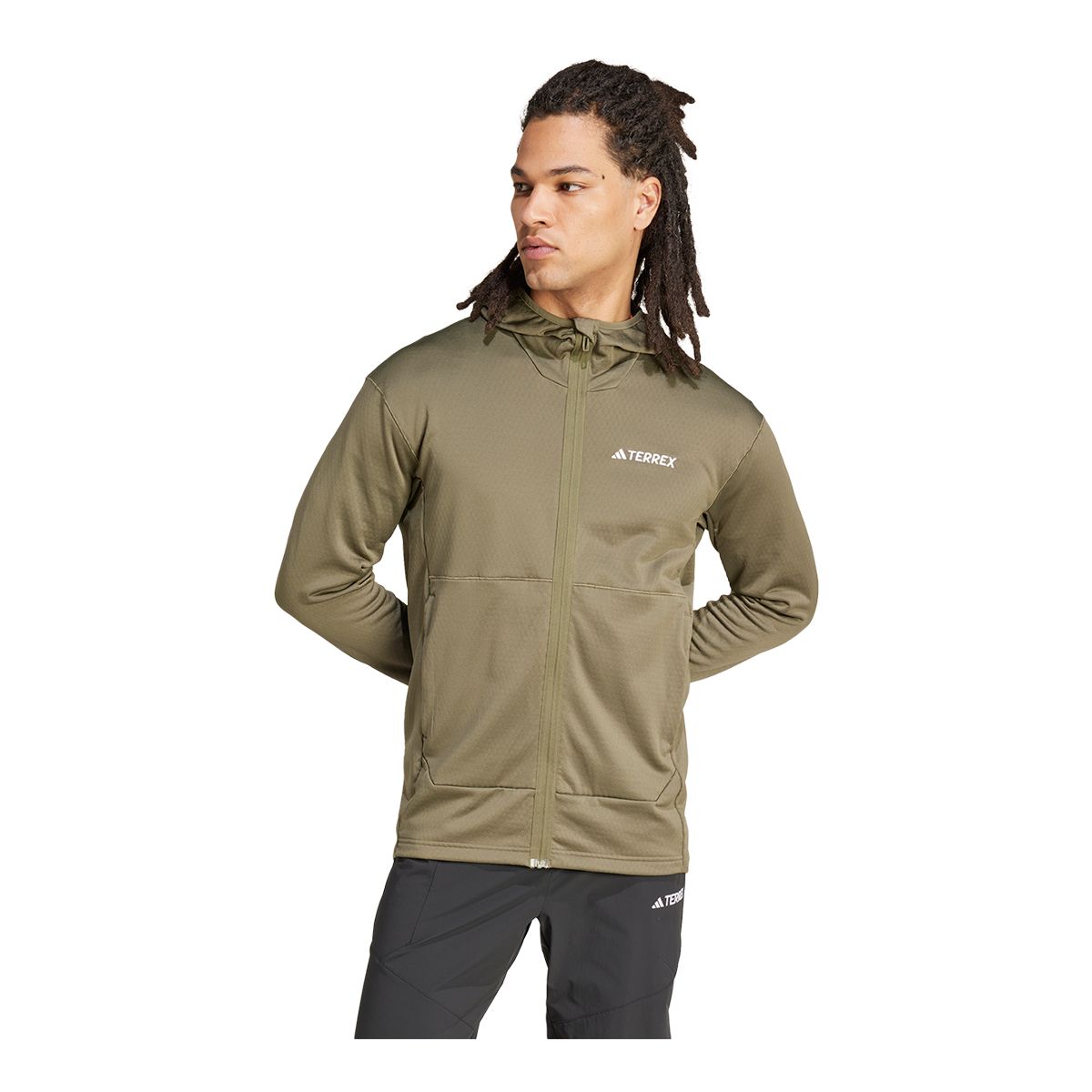 Adidas Men's Terrex Xperior Light Fleece Hooded Jacket