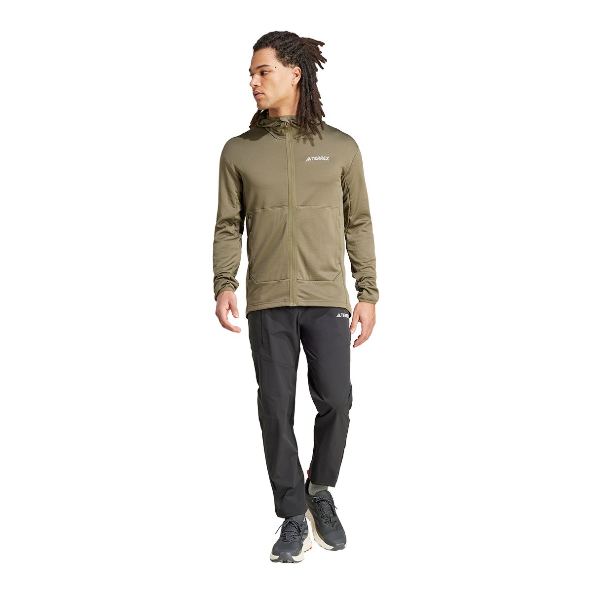 Adidas Men's Terrex Xperior Light Fleece Hooded Jacket