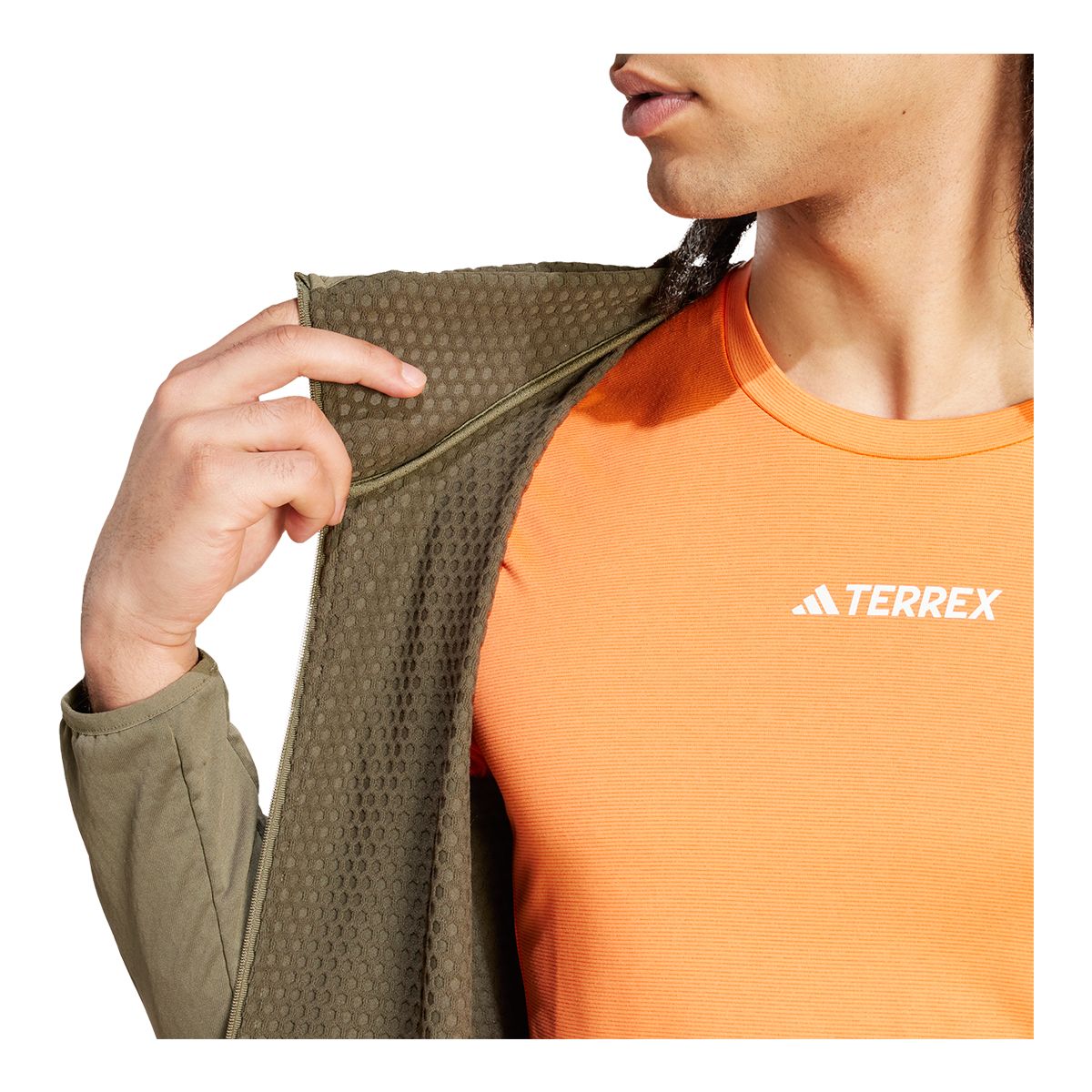 Adidas Men's Terrex Xperior Light Fleece Hooded Jacket