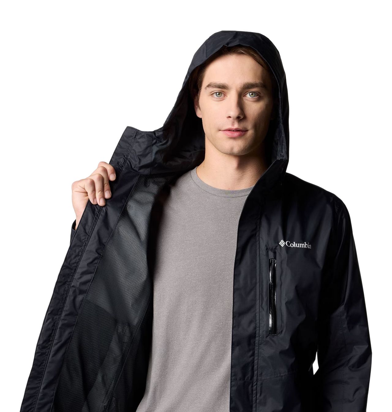Columbia Men's Pouring Adventure Rain Jacket