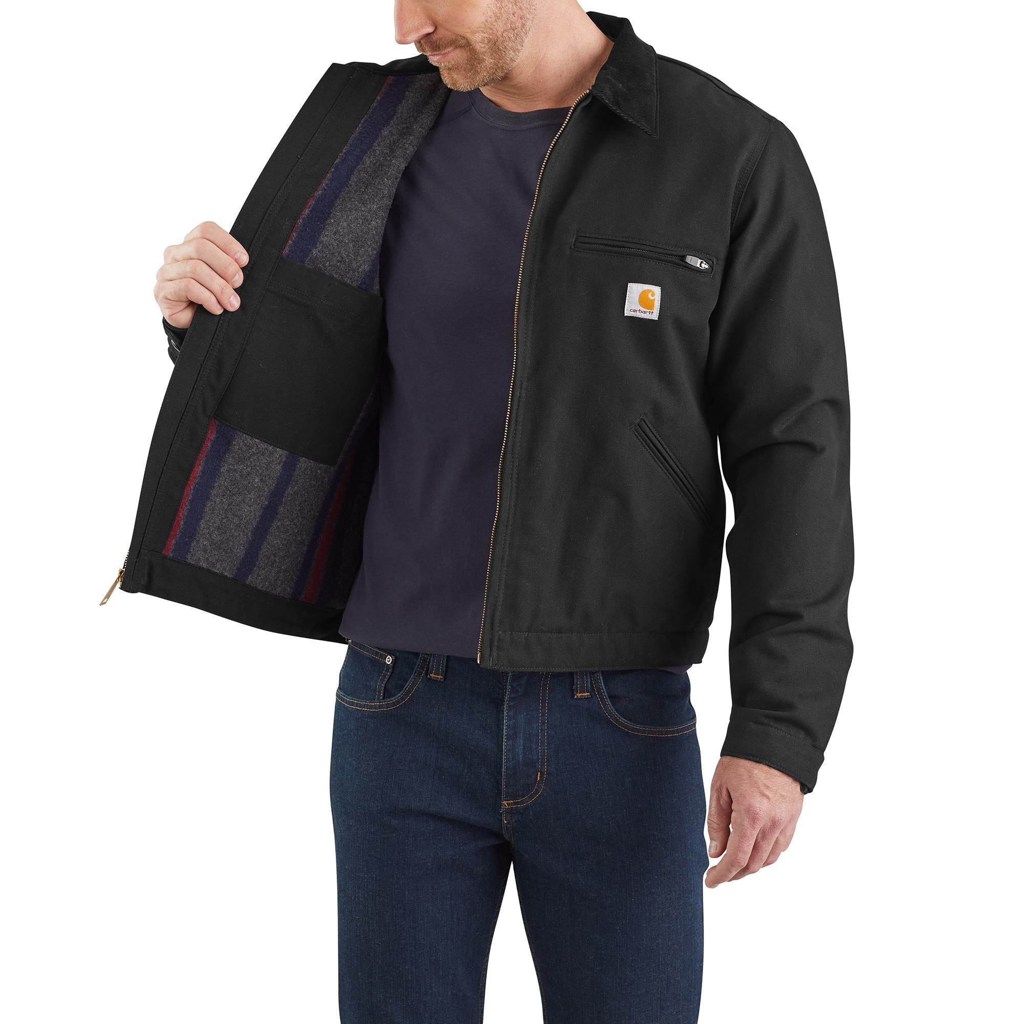 ジャケット・アウター Carhartt duck jacket DETROIT JACKET Men's Relaxed Fit Duck Blanket-Lined Detroit Jacket