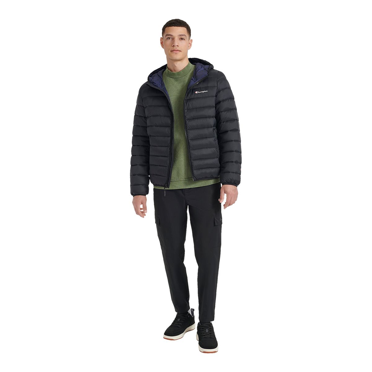 Champion Men's Quilted Transitional Hoodie