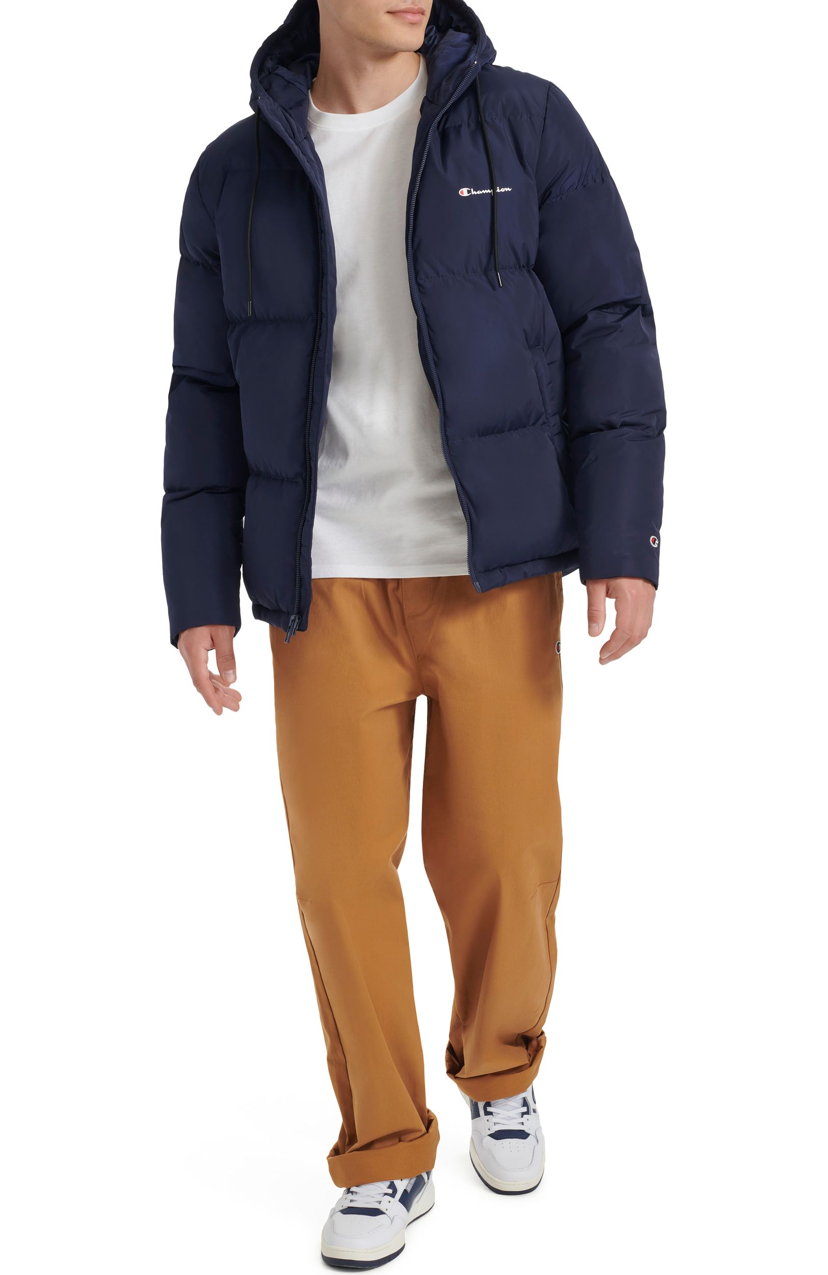 Champion Men's Varsity Puffer Hoodie