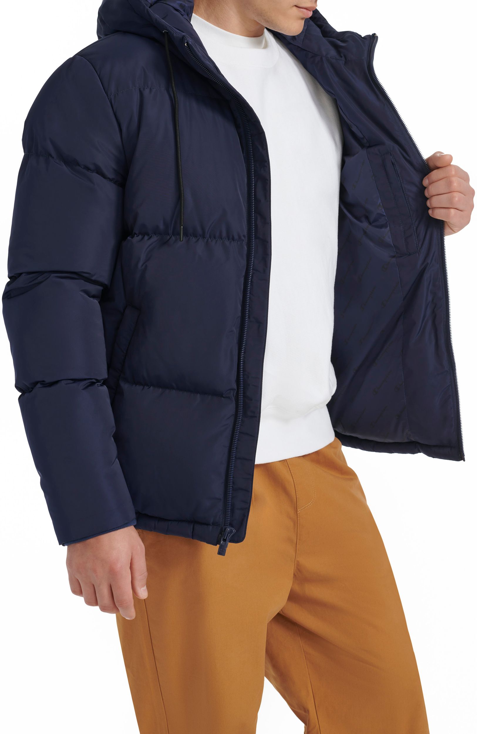 Champion Men's Varsity Puffer Hoodie