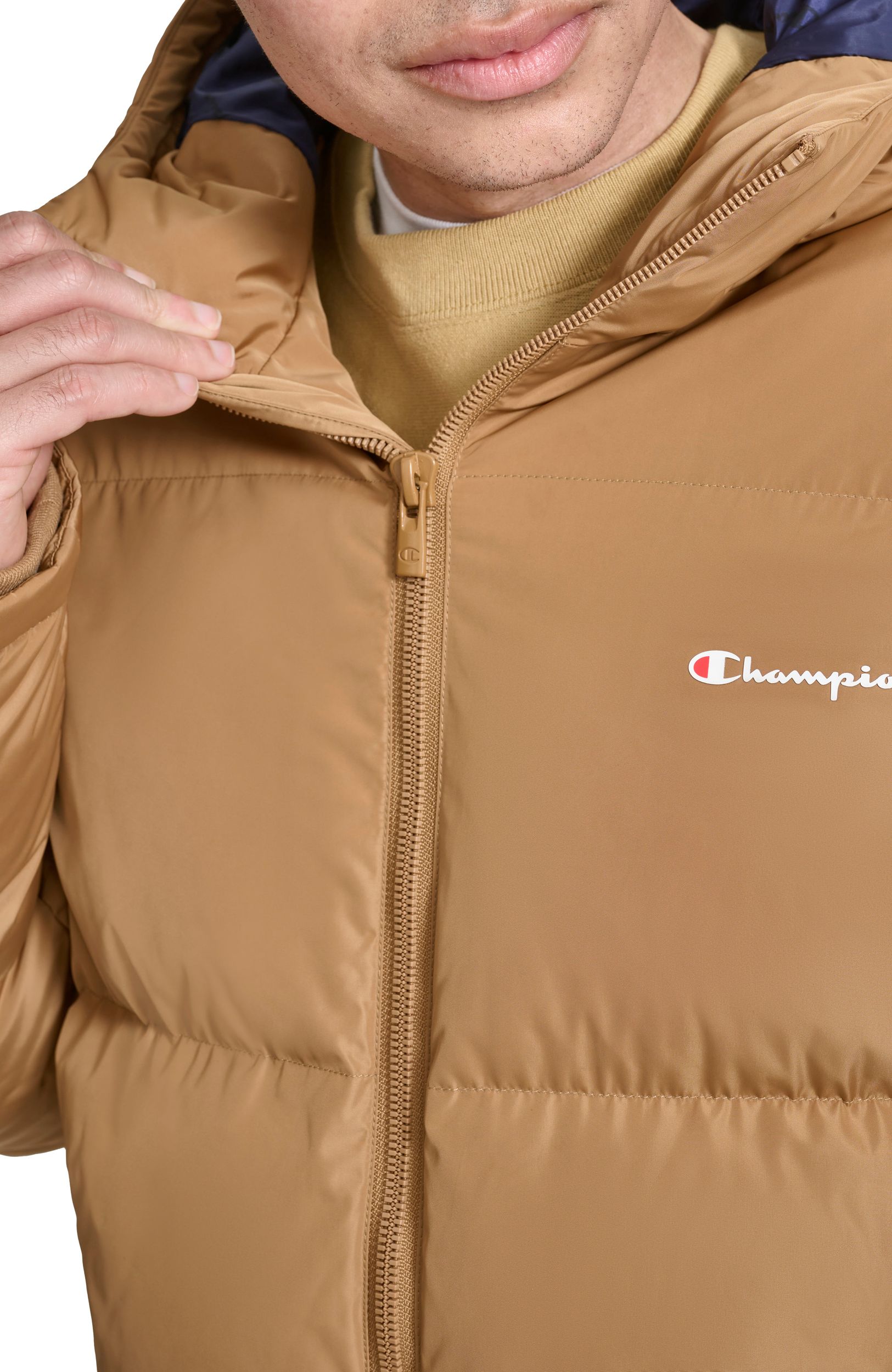 Champion Men's Varsity Puffer Hoodie