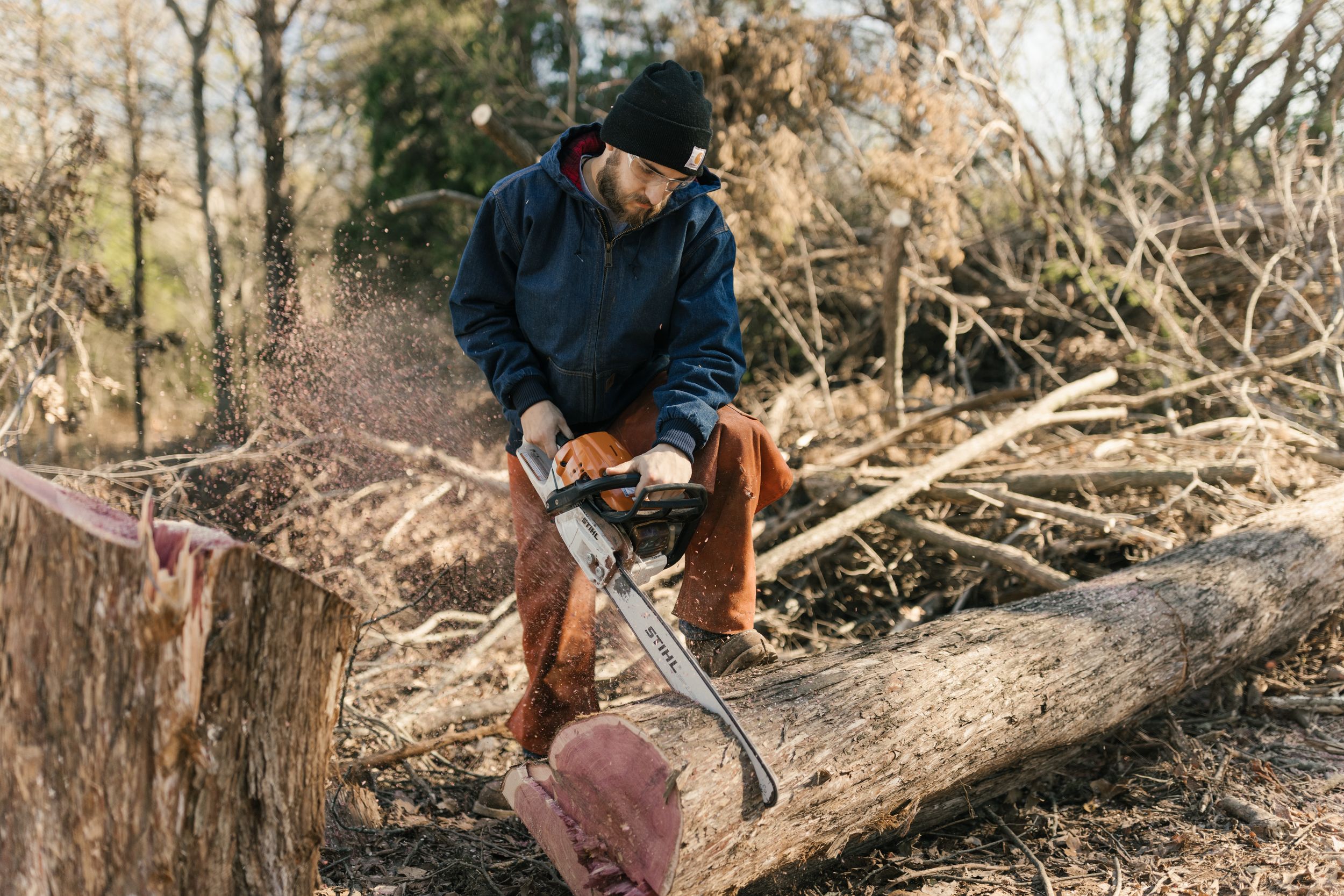 Carhartt Men's Denim Active Insulated Heavyweight Work Jacket