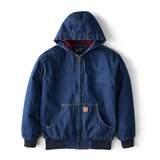 Carhartt Men's Denim Active Insulated Heavyweight Work Jacket Front_Flat