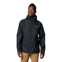 Columbia Men's Hikebound™ Ii Waterproof Breathable Rain Jacket Front_Flat