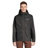 Columbia Men's Hikebound™ Ii Waterproof Breathable Rain Jacket Front_Flat