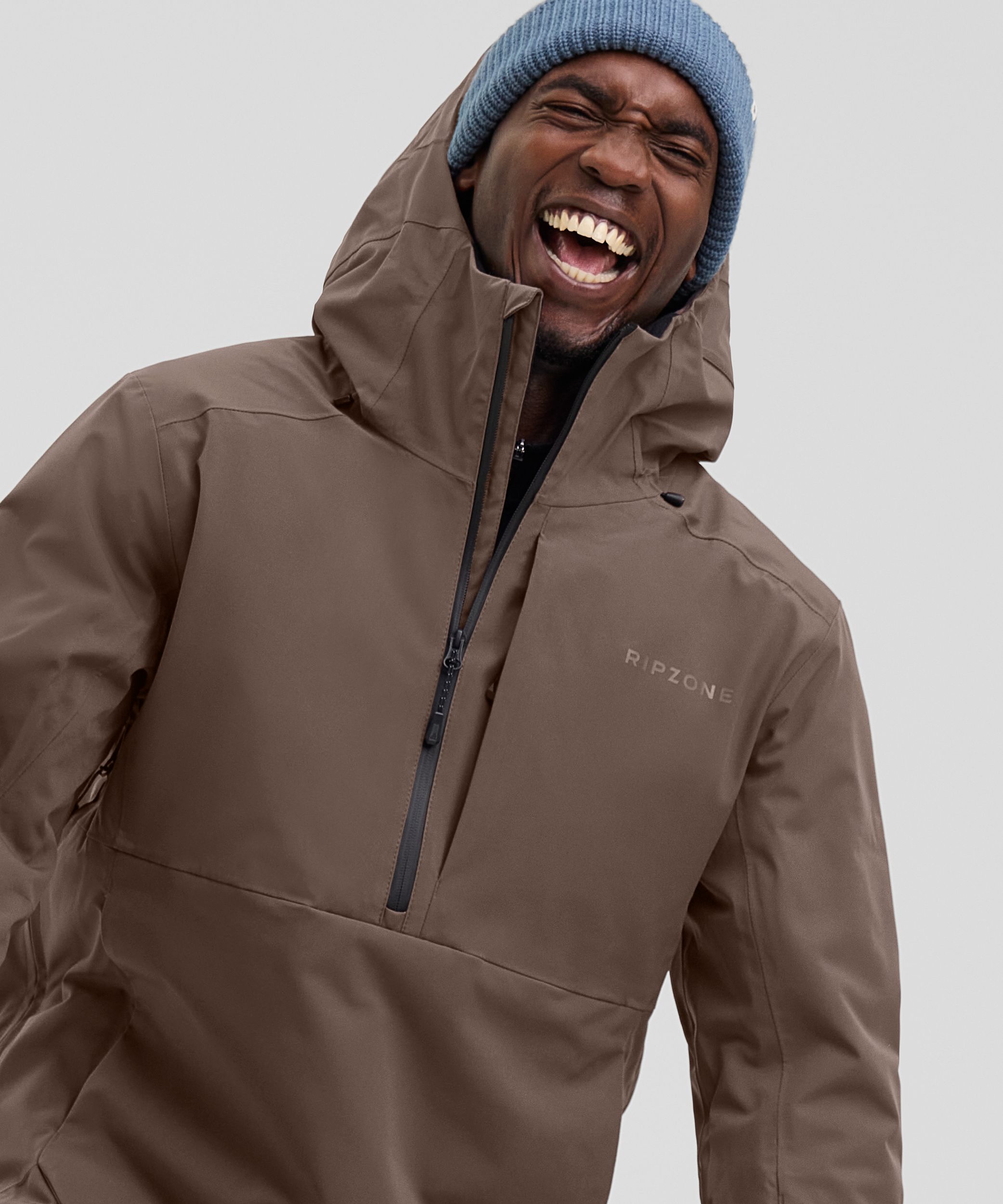 Ripzone Men's Bailout Insulated Anorak Ski and Snowboard Jacket