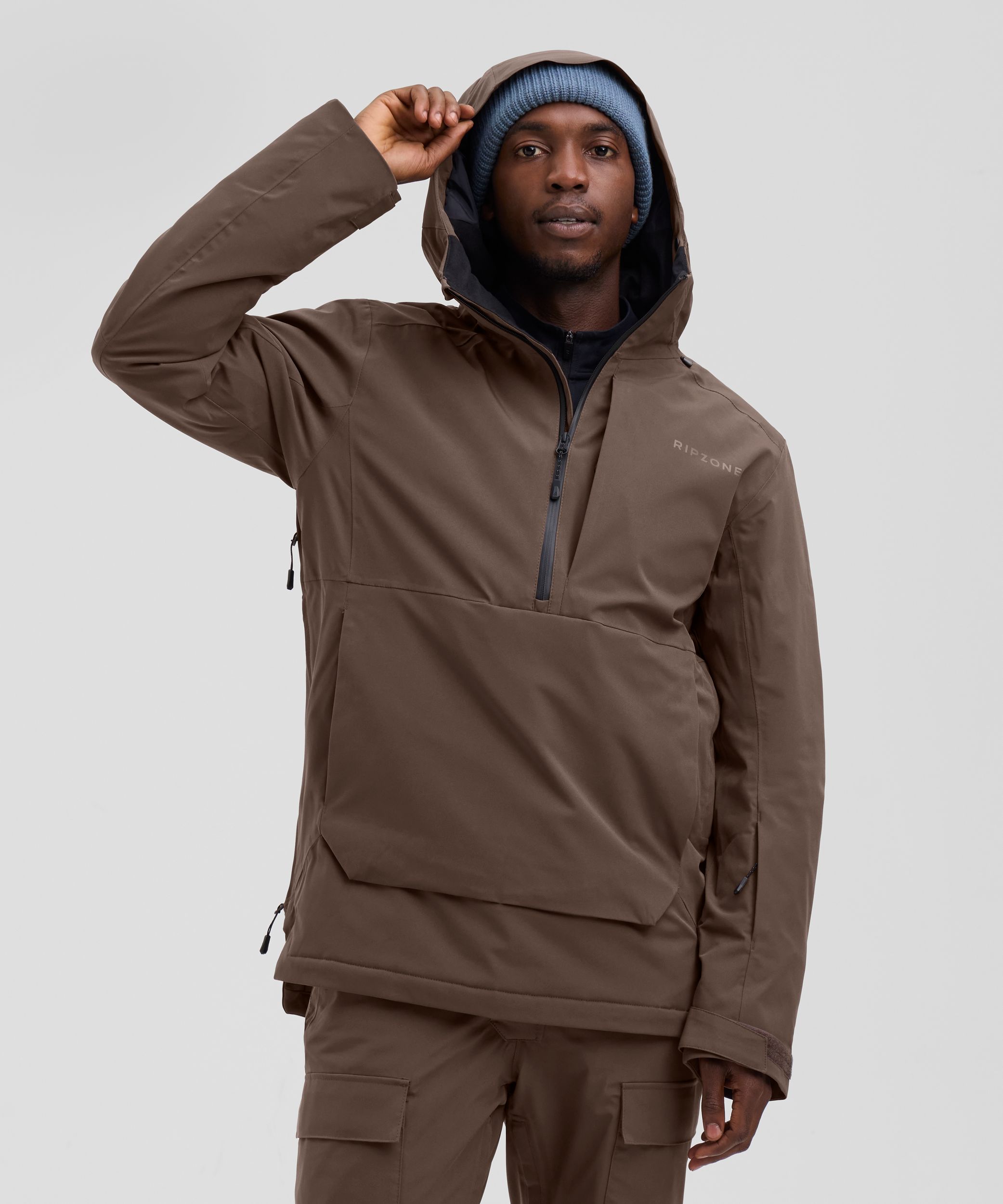 Ripzone Men's Bailout Insulated Anorak Ski and Snowboard Jacket