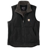 Carhartt Men's Washed Duck Sherpa-Lined Vest Front_Flat