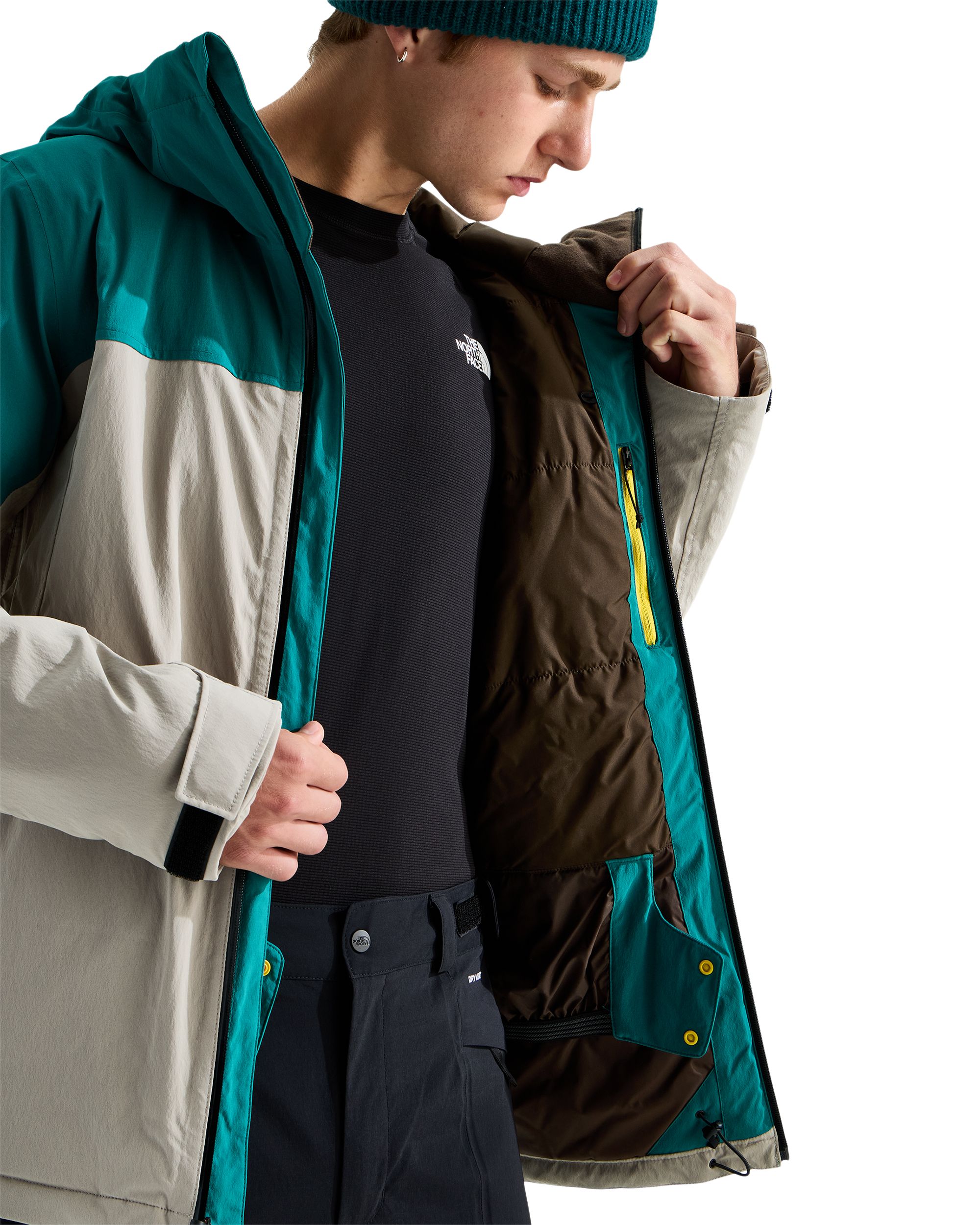 The North Face Men's Freedom Insulated Ski Jacket with Helmet-Compatible Hood