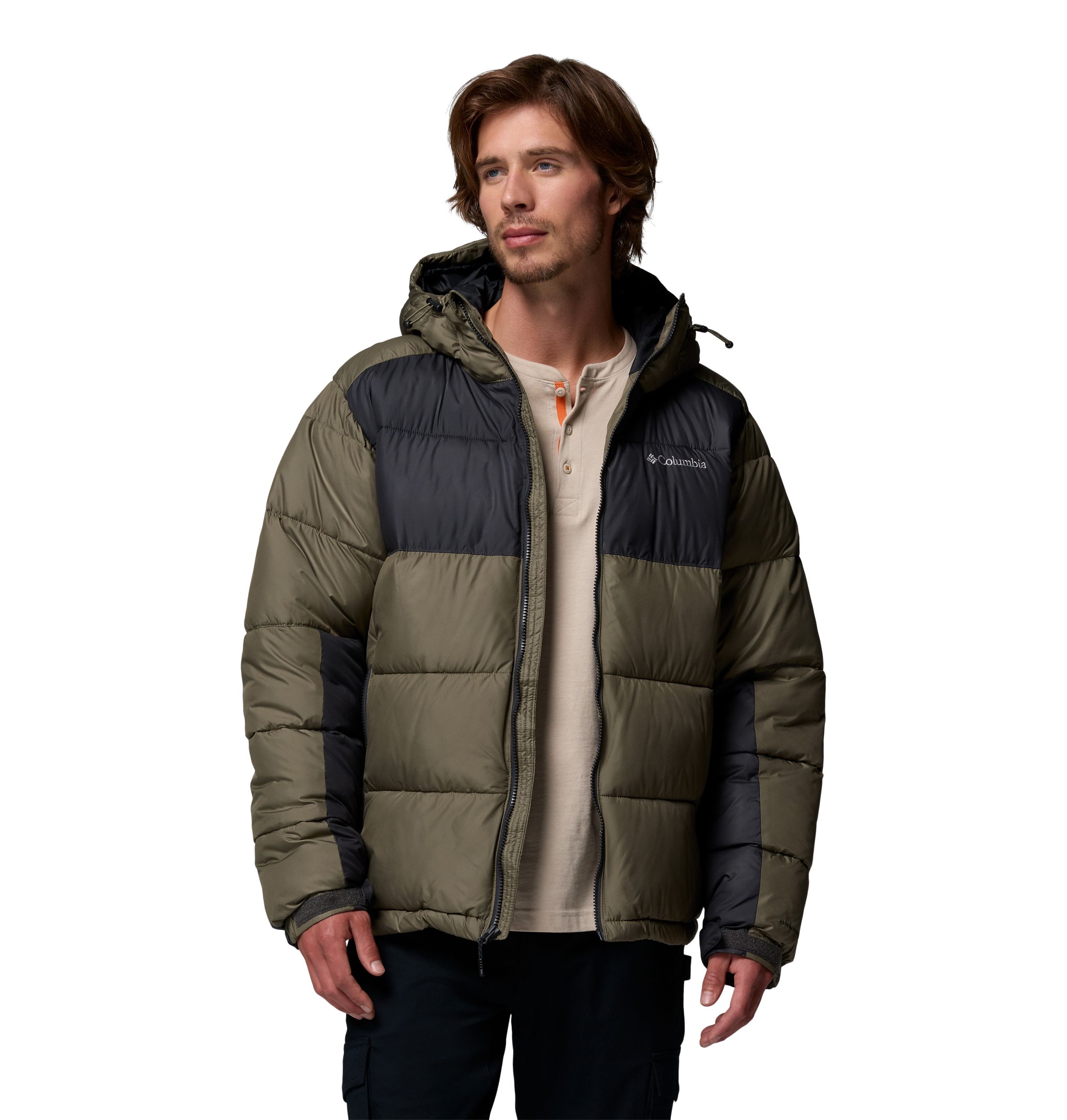 Columbia Men's Pike Lake II Omni-Heat Reflective Hooded Puffy Jacket