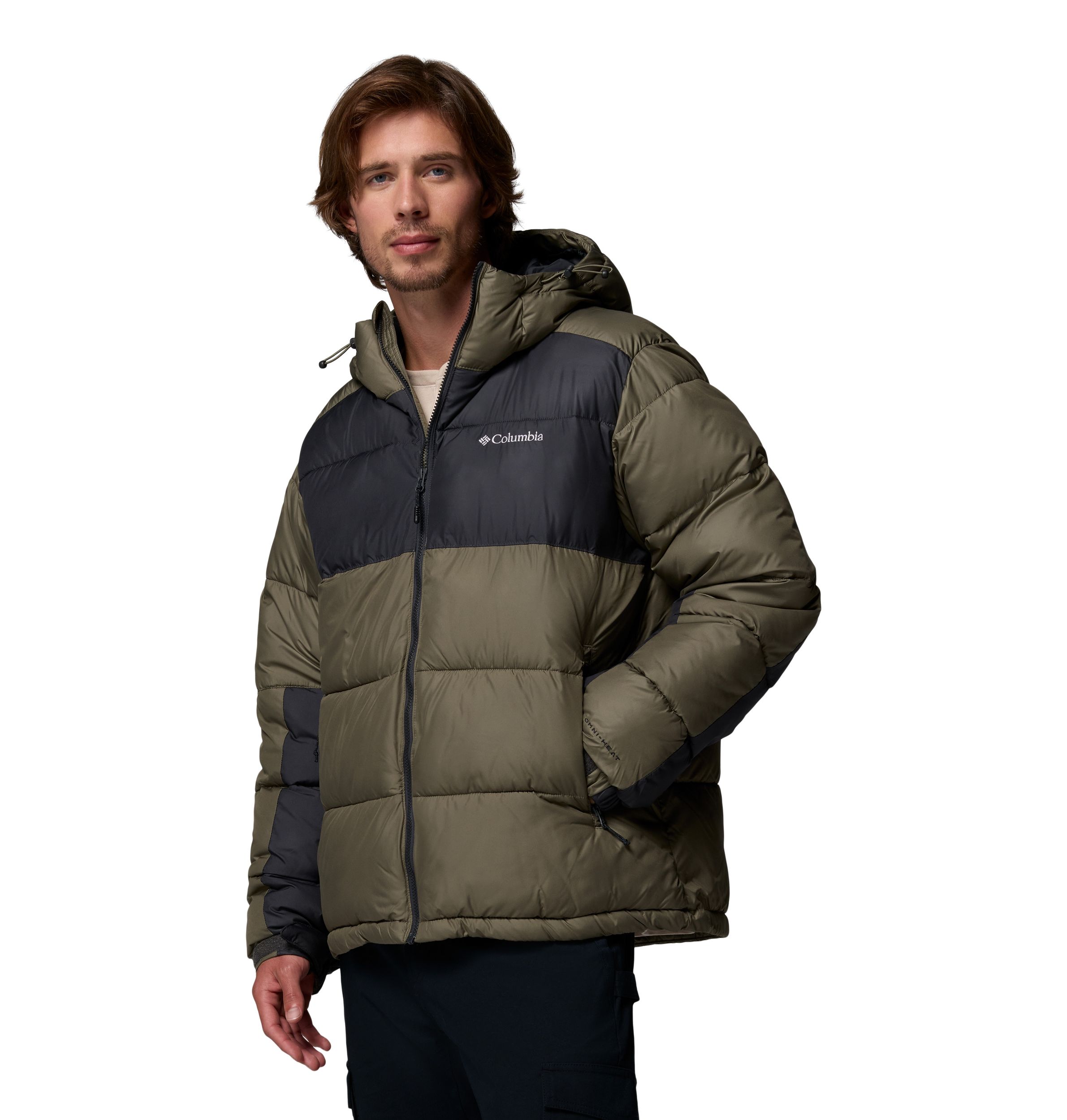 Columbia Men's Pike Lake II Omni-Heat Reflective Hooded Puffy Jacket