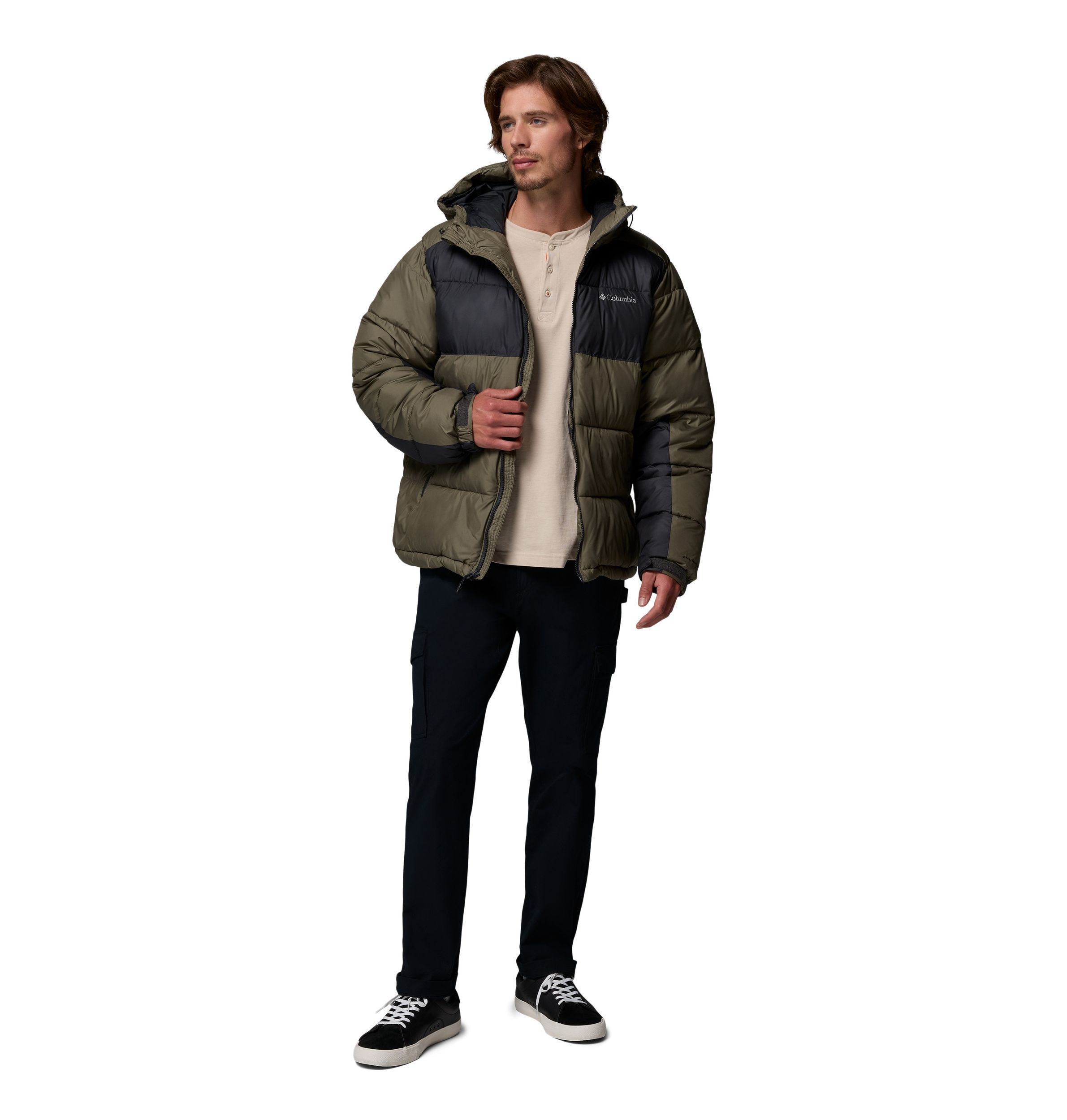 Columbia Men's Pike Lake II Omni-Heat Reflective Hooded Puffy Jacket