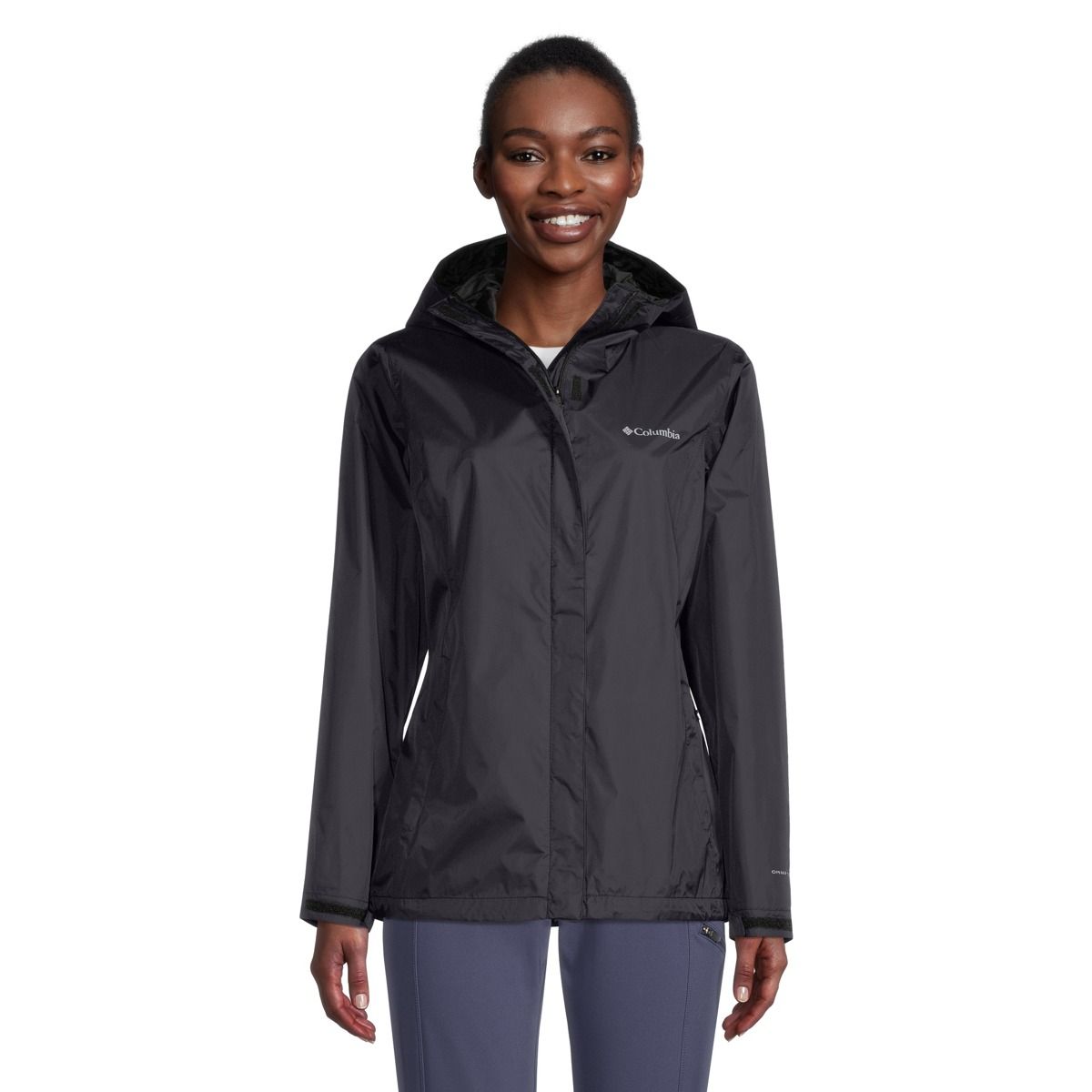 Columbia Women's Arcadia II Hooded Rain Jacket  Waterproof Breathable Packable Shell