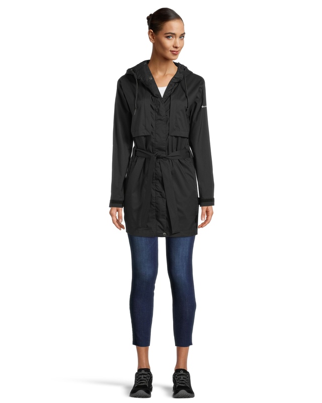 Columbia Women's Pardon My Trench Rain Jacket, Waterproof, Hooded, Breathable, Long SportChek