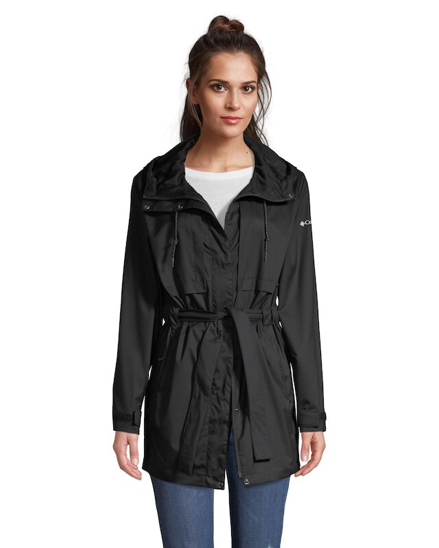 Columbia Women's Pardon My Trench Rain Jacket, Waterproof, Hooded ...