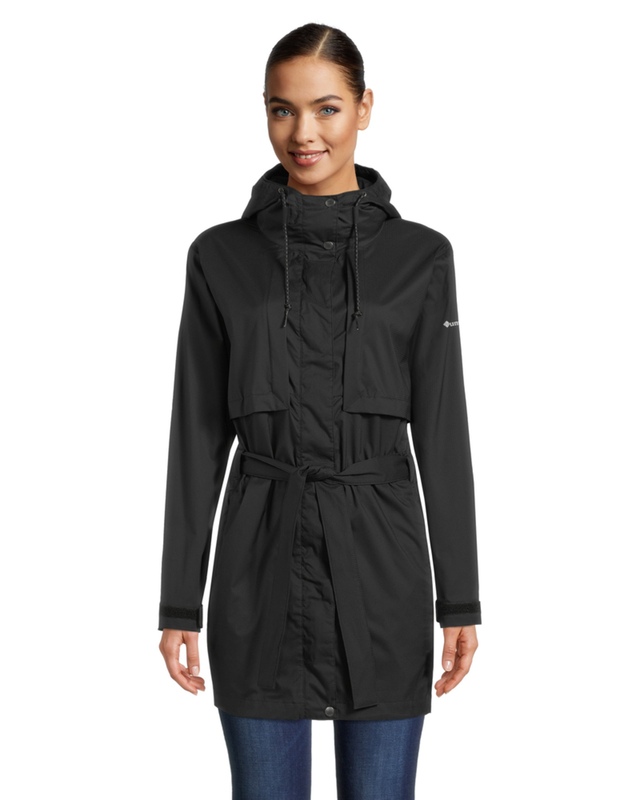 Columbia Women's Pardon My Trench Rain Jacket, Waterproof, Hooded, Breathable, Long SportChek
