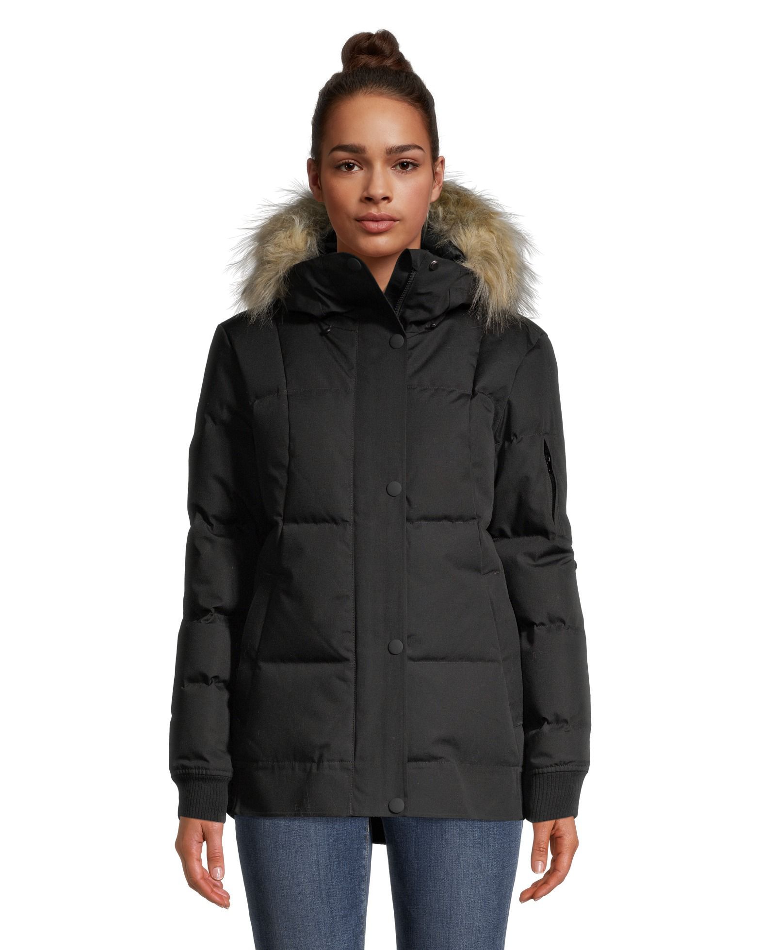 Woods Women's Worthington Bomber Winter Jacket, Long, Insulated, Hooded