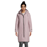 Helly Hansen Women's Aspire Hooded Rain Jacket, Breathable, Waterproof, Insulated, Long Front_Flat
