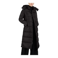Save The Duck Women's Colette Long Puffer Jacket Front_Angled_Right