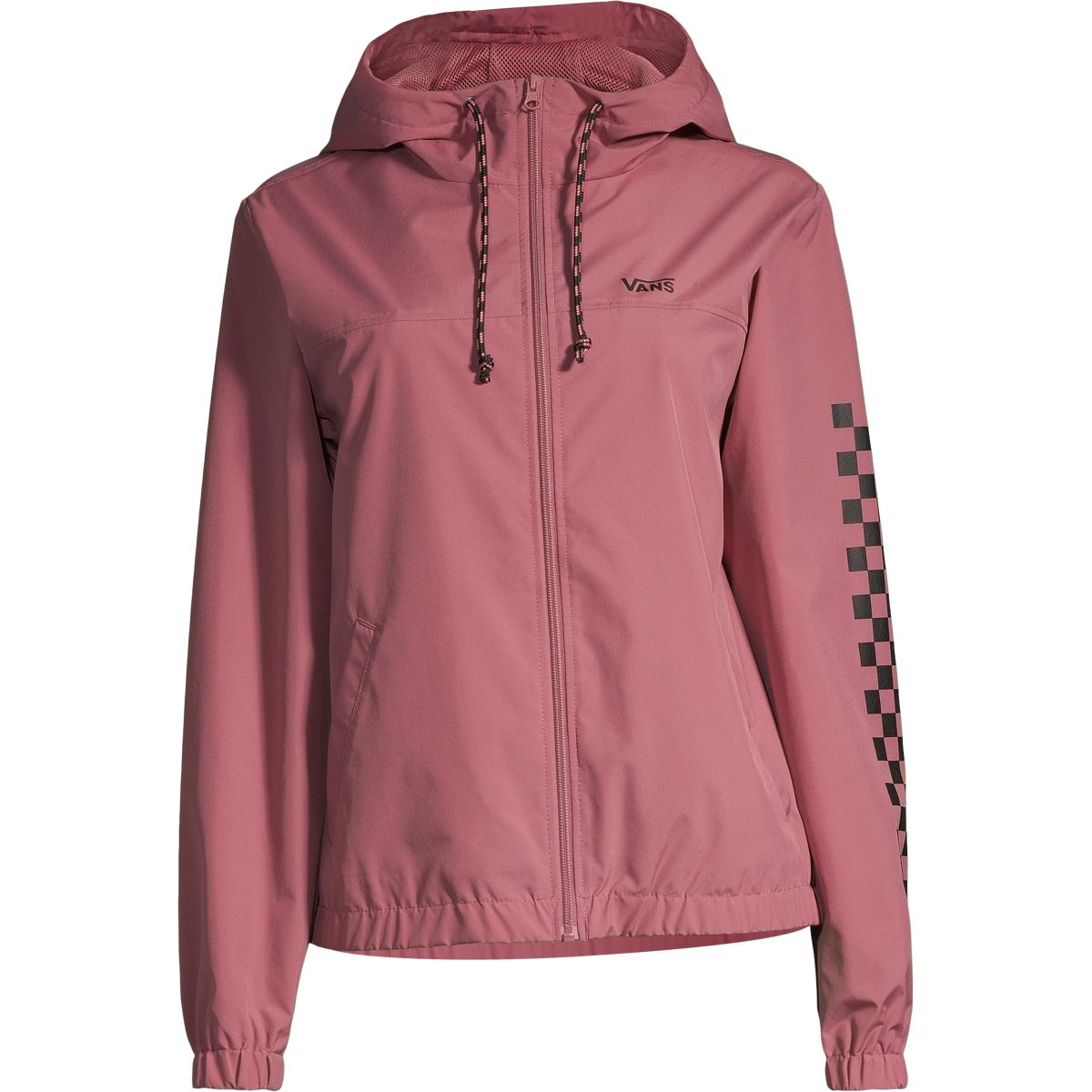 Vans Women's Kastle Check Me Jacket Hooded Windbreaker Jacket