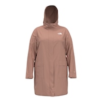 The North Face Women's Plus Size City Breeze II Rain Parka Front_Flat