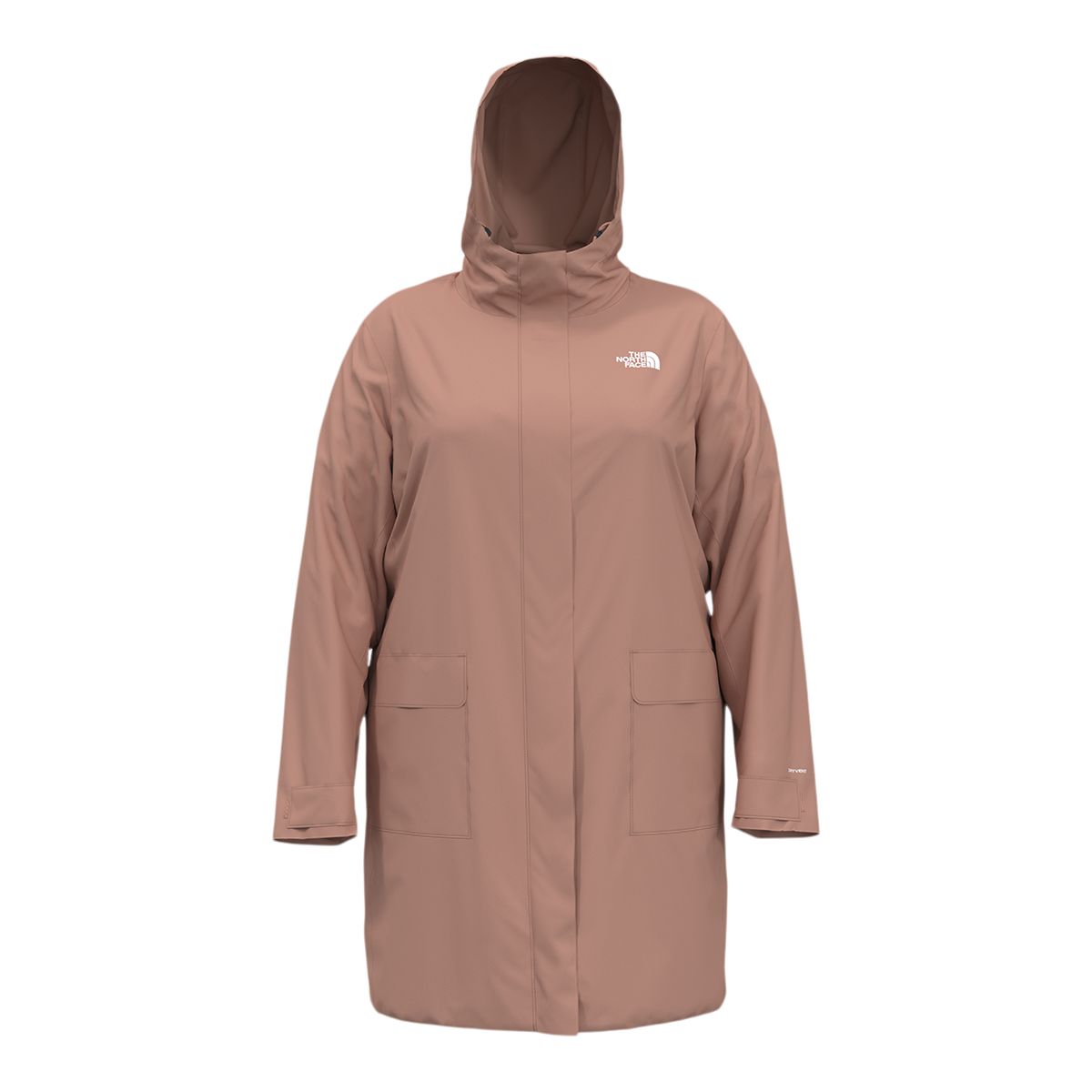 The North Face Women's Plus Size City Breeze II Hooded Rain Parka