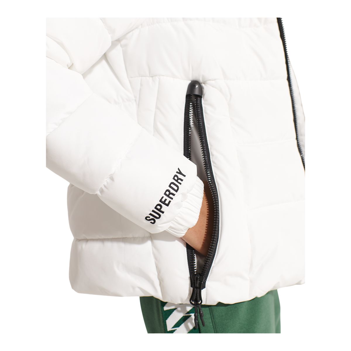 Superdry Women's Spirit Sports Puffer Winter Jacket, Short, Insulated Synthetic, Hooded