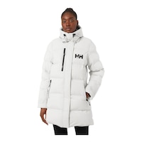 Helly Hansen Women's Adore Puffer Winter Parka/Jacket, Long, Insulated Synthetic, Hooded Front_Angled_Left