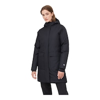 tentree Women's Daily Parka Front_Angled_Left
