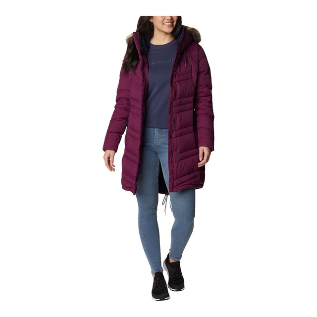 Giacca Piumino Columbia Catherine Creek Donna - Imbottitura 450 Cuin, Cappuccio Con Pelliccia Sintetica, Impermeabile