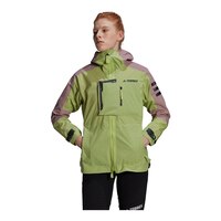 adidas Women's Terrex Xploric RAIN.RDY Hiking Jacket Front_Flat
