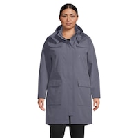 Ripzone Women's Rundle Springs Plus Size Breathable Water-Resistant Hooded Jacket Front_Flat