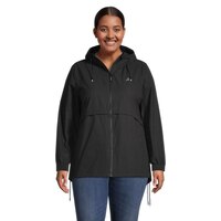 Ripzone Women's Capilano Plus Size Lightweight Water-Resistant Windbreaker Jacket Front_Flat