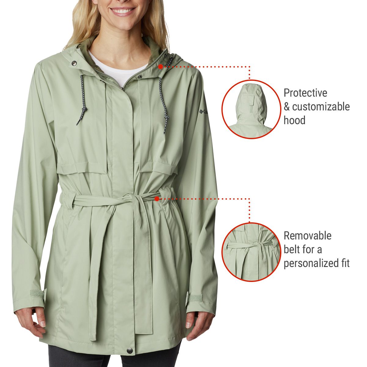 Columbia Women's Pardon My Trench Rain Jacket