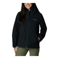 Columbia Women's Ampli-Dry Waterproof Omni-Tech Rain Jacket Front_Flat