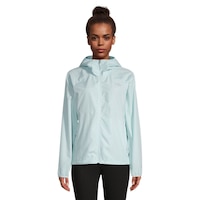 The North Face Women's Flyweight 2.0 Lightweight Packable Hooded Windbreaker Jacket Front_Flat