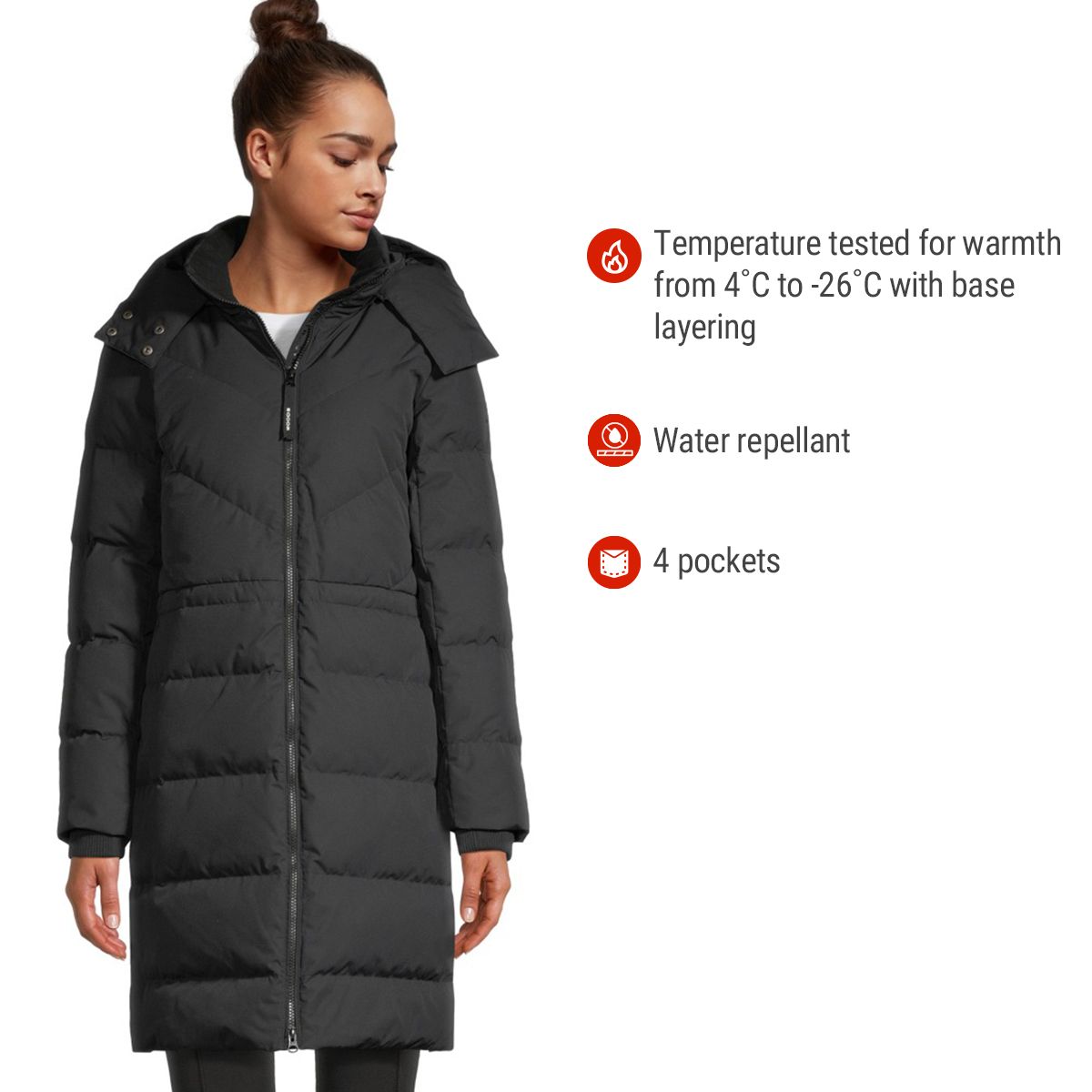Woods Women's Lipsett 2.0 Down Baffled Jacket