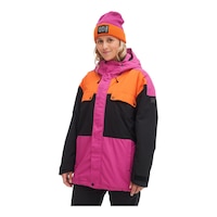 O'Neill Women's Tanzanite Waterproof Jacket Front_Angled_Left