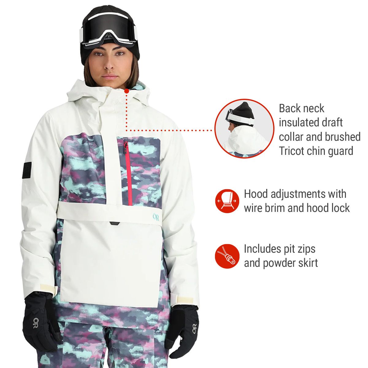 Outdoor Research Women's Snowcrew Anorak Jacket