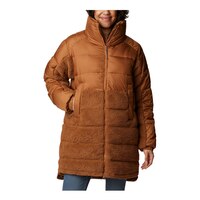 Columbia Women's Lead Better Point Long Insulated Jacket Front_Flat