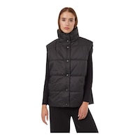 Tentree Women's Cloud Shell Oversized Vest Front_Flat