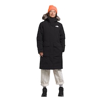 The North Face Women's Arctic Parka Premium Jacket Front_Flat