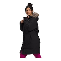 The North Face Women's Plus Size Arctic Parka Jacket Front_Angled_Left