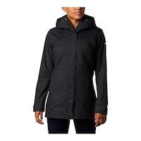 Columbia Women's Splash A Little II Jacket - Black Front_Flat